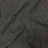 Algodón tejido a rayas RAYCO Negro / Lino